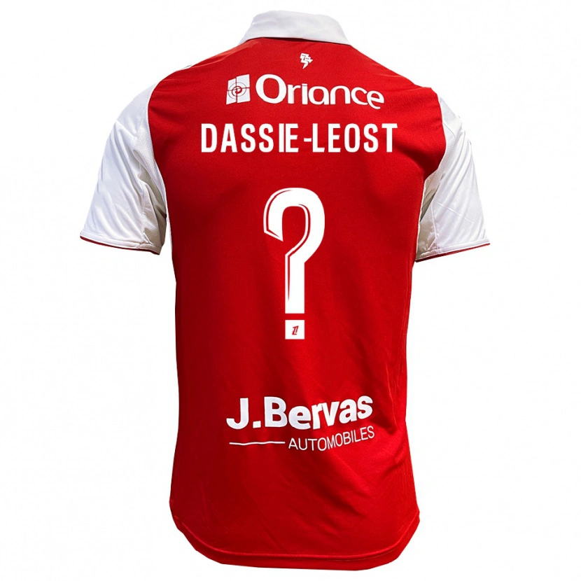 Danxen Kinder Leila Dassie-Leost #0 Rot Weiß Heimtrikot Trikot 2025/26 T-Shirt