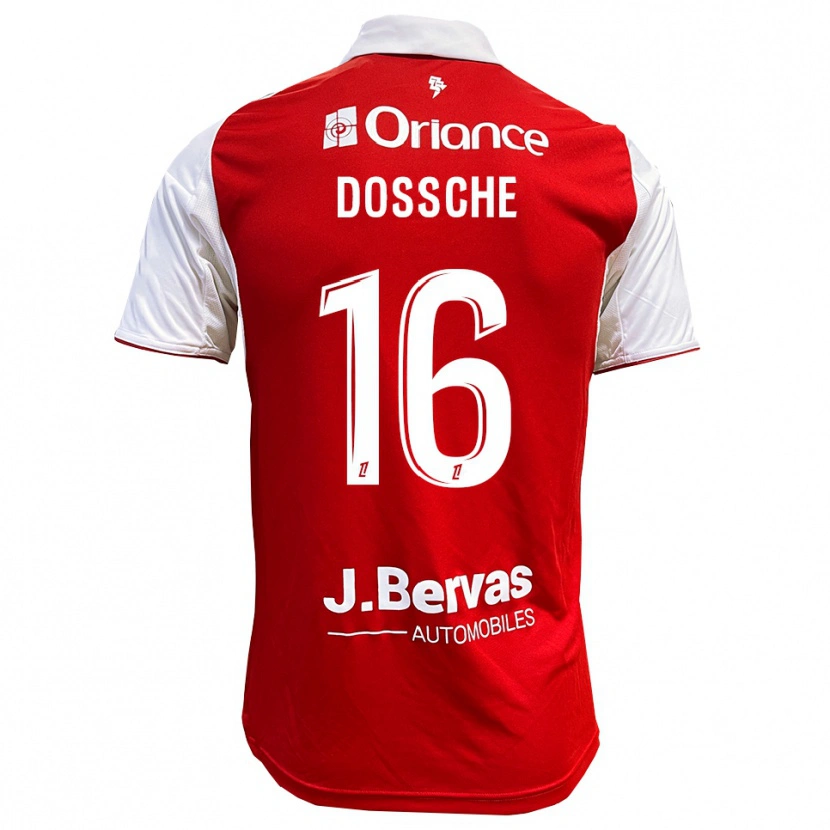 Danxen Kinder Marvin Dossche #16 Rot Weiß Heimtrikot Trikot 2025/26 T-Shirt