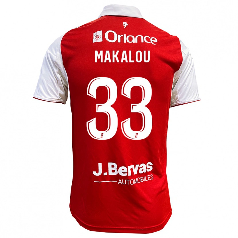 Danxen Kinder Hamidou Makalou #33 Rot Weiß Heimtrikot Trikot 2025/26 T-Shirt