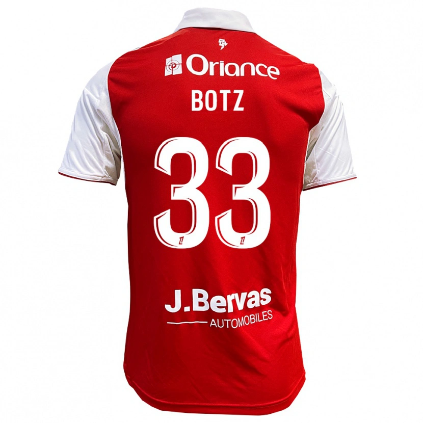 Danxen Kinder Léo Botz #33 Rot Weiß Heimtrikot Trikot 2025/26 T-Shirt