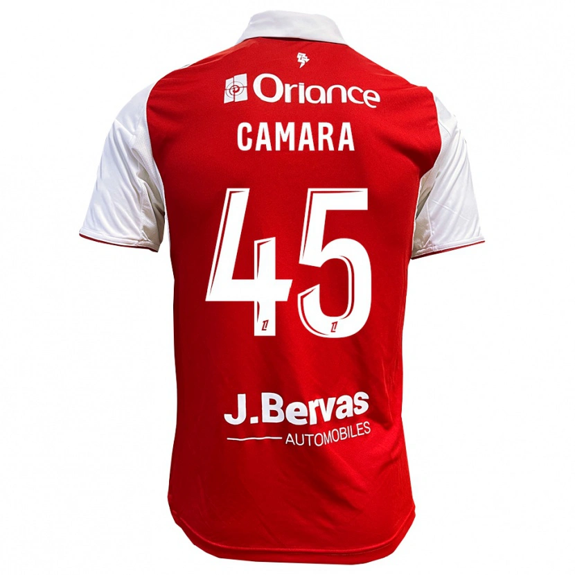 Danxen Kinder Mahdi Camara #45 Rot Weiß Heimtrikot Trikot 2025/26 T-Shirt