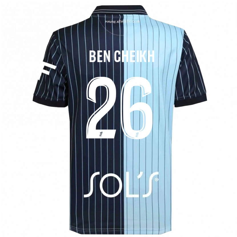 Danxen Kinder Ayman Ben Cheikh #26 Marine Himmelblau Heimtrikot Trikot 2025/26 T-Shirt