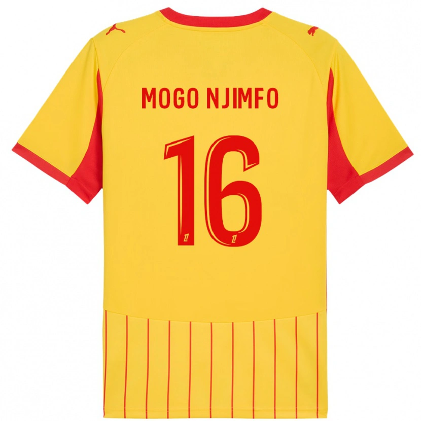 Danxen Kinder Arthur Mogo Njimfo #16 Gelb Rot Heimtrikot Trikot 2025/26 T-Shirt