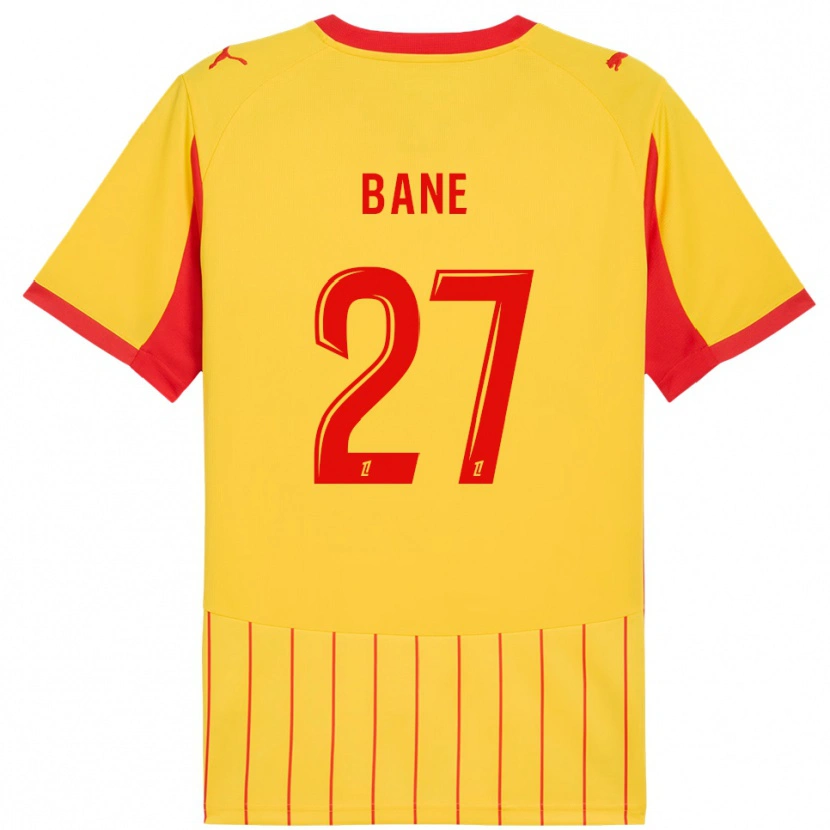 Danxen Kinder Sidi Bane #27 Gelb Rot Heimtrikot Trikot 2025/26 T-Shirt