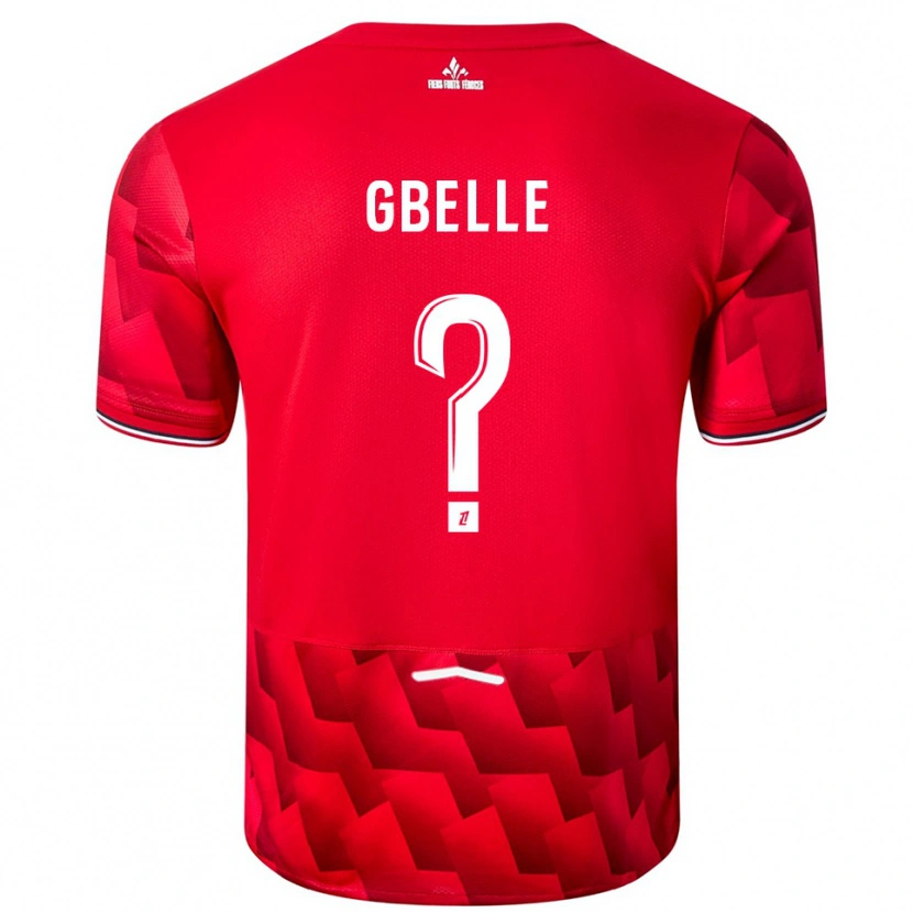 Danxen Kinder Arthur Gbelle #0 Rot Weiß Heimtrikot Trikot 2025/26 T-Shirt