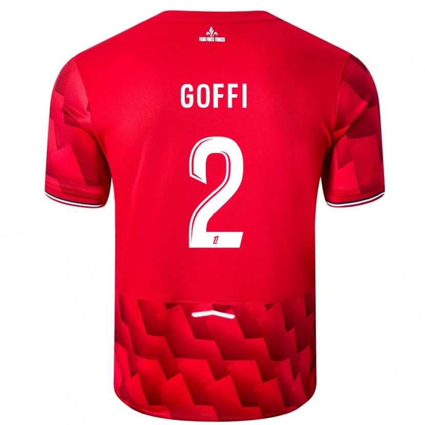 Danxen Kinder Maxima Goffi #2 Rot Weiß Heimtrikot Trikot 2025/26 T-Shirt