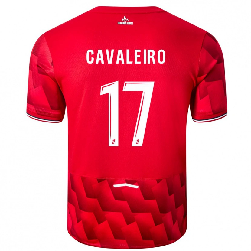 Danxen Kinder Ivan Cavaleiro #17 Rot Weiß Heimtrikot Trikot 2025/26 T-Shirt