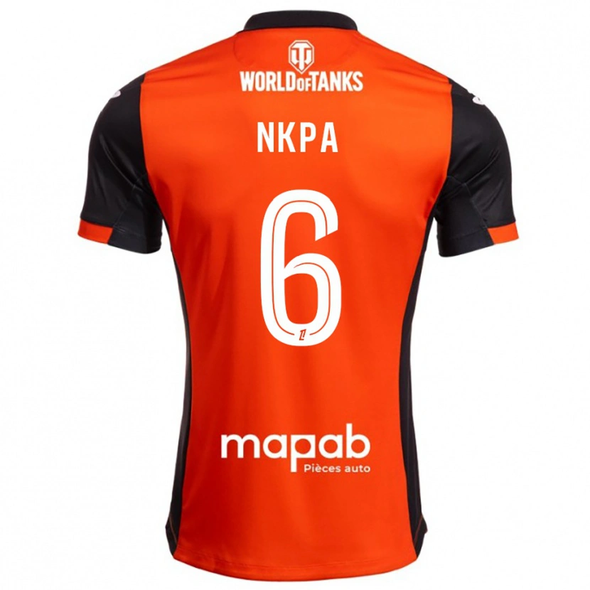Danxen Kinder Elie Nkpa #6 Schwarz Orange Heimtrikot Trikot 2025/26 T-Shirt