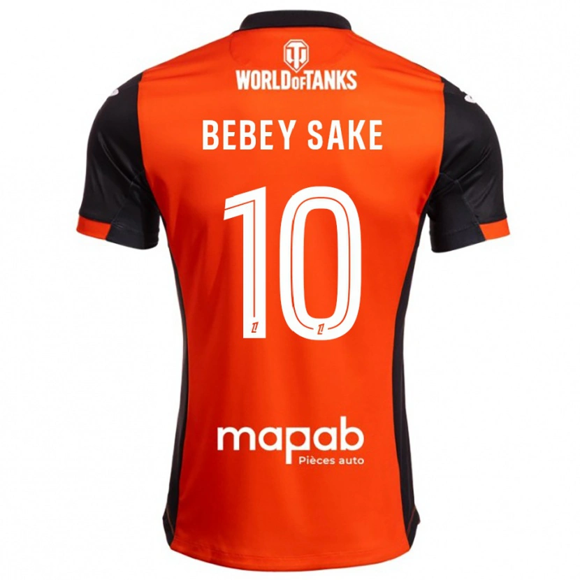 Danxen Kinder Mattéo Bebey Sake #10 Schwarz Orange Heimtrikot Trikot 2025/26 T-Shirt