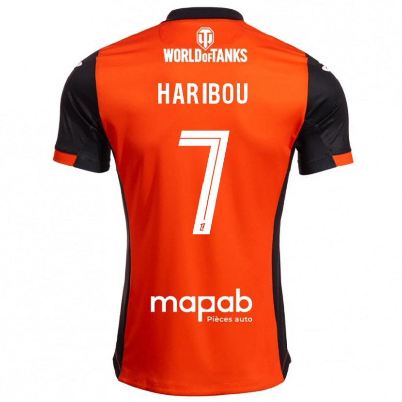 Danxen Kinder Samir Haribou #7 Schwarz Orange Heimtrikot Trikot 2025/26 T-Shirt