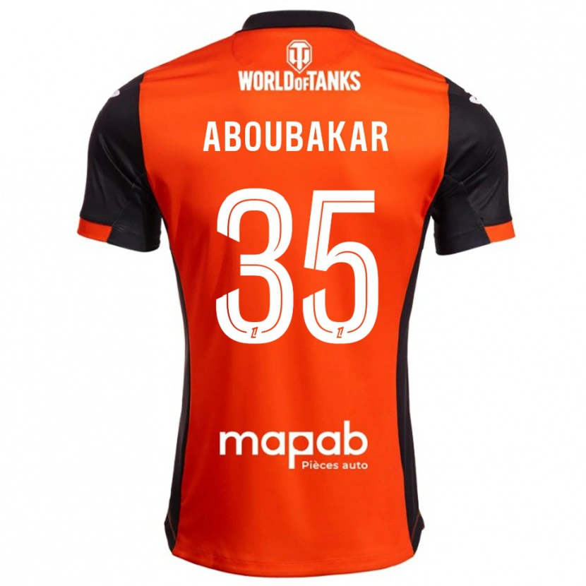 Danxen Kinder Siddick Aboubakar #35 Schwarz Orange Heimtrikot Trikot 2025/26 T-Shirt