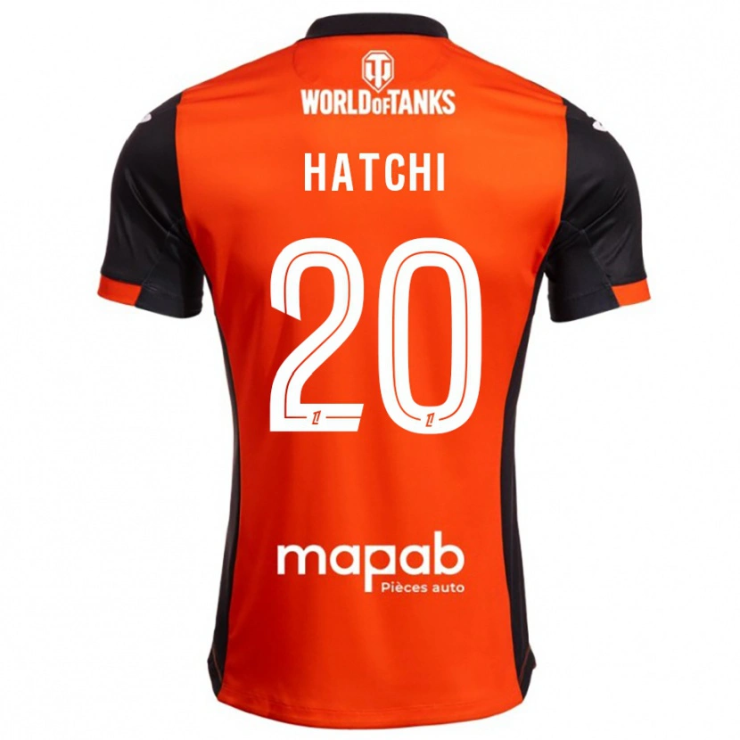 Danxen Kinder Jérémy Hatchi #20 Schwarz Orange Heimtrikot Trikot 2025/26 T-Shirt