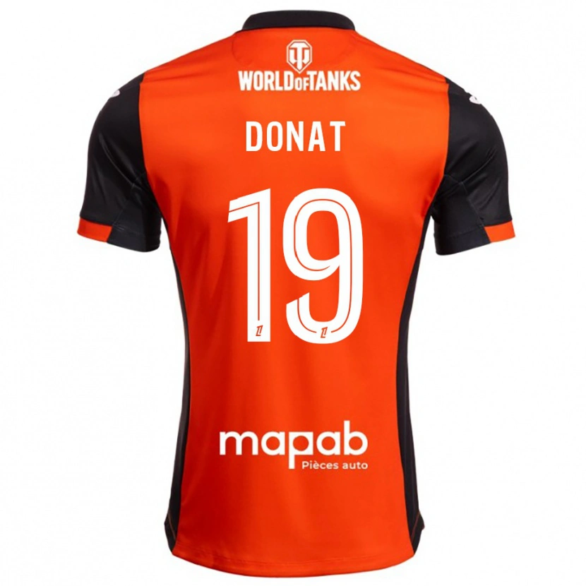 Danxen Kinder Noa Donat #19 Schwarz Orange Heimtrikot Trikot 2025/26 T-Shirt