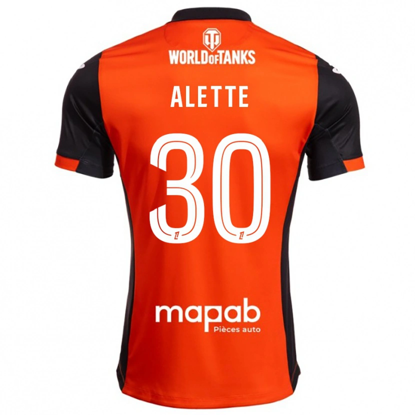 Danxen Kinder Gaël Alette #30 Schwarz Orange Heimtrikot Trikot 2025/26 T-Shirt