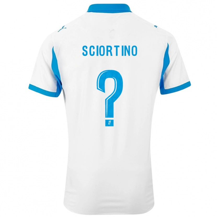 Danxen Kinder Paolo Sciortino #0 Weiß Himmelblau Heimtrikot Trikot 2025/26 T-Shirt