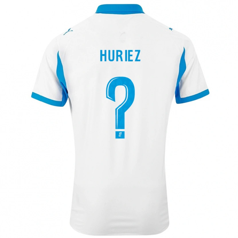 Danxen Kinder Evan Huriez #0 Weiß Himmelblau Heimtrikot Trikot 2025/26 T-Shirt