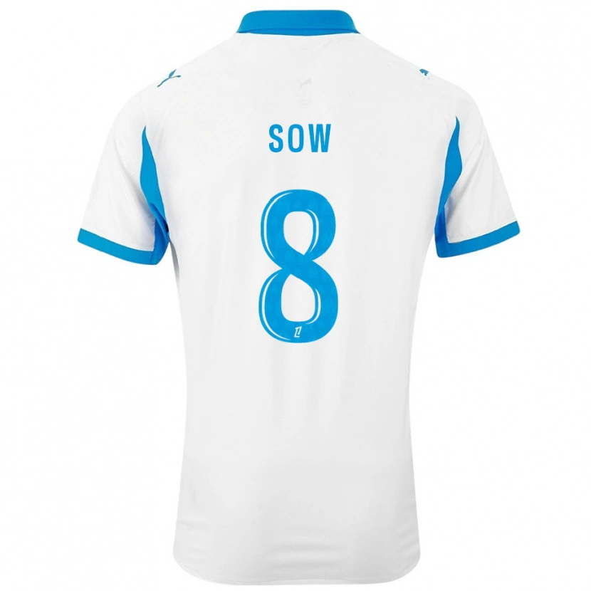 Danxen Kinder Mbayang Sow #8 Weiß Himmelblau Heimtrikot Trikot 2025/26 T-Shirt