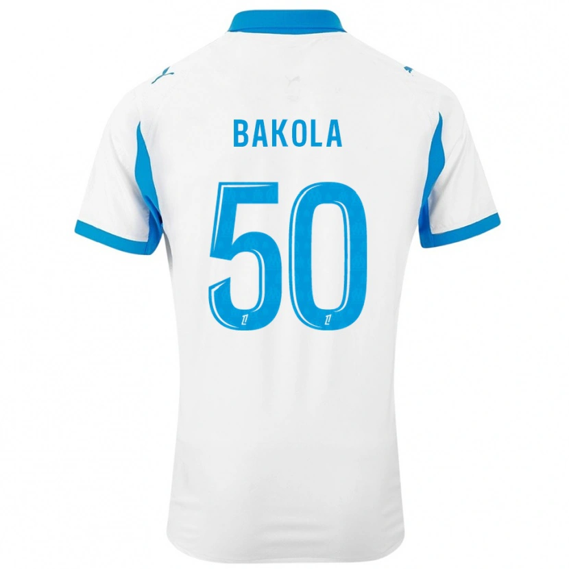 Danxen Kinder Darryl Bakola #50 Weiß Himmelblau Heimtrikot Trikot 2025/26 T-Shirt