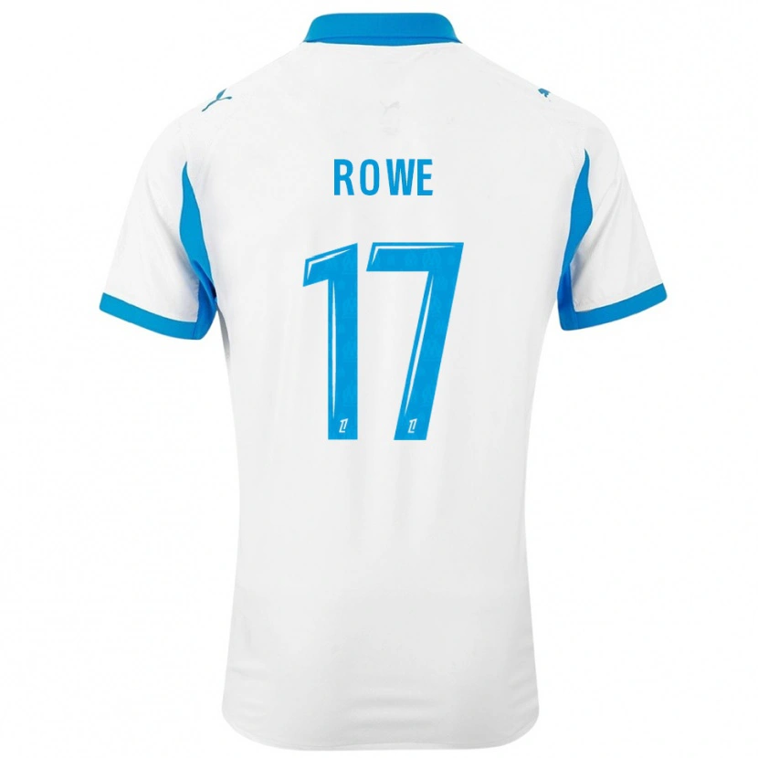 Danxen Kinder Jonathan Rowe #17 Weiß Himmelblau Heimtrikot Trikot 2025/26 T-Shirt