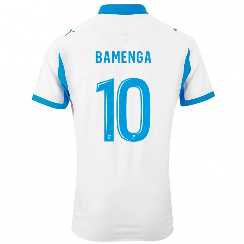 Danxen Kinder Naomie Bamenga #10 Weiß Himmelblau Heimtrikot Trikot 2025/26 T-Shirt
