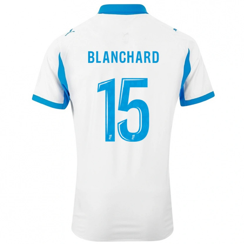 Danxen Kinder Ninon Blanchard #15 Weiß Himmelblau Heimtrikot Trikot 2025/26 T-Shirt