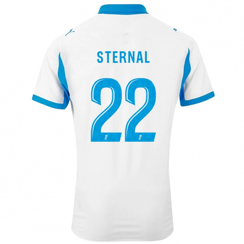 Danxen Kinder Enzo Sternal #22 Weiß Himmelblau Heimtrikot Trikot 2025/26 T-Shirt