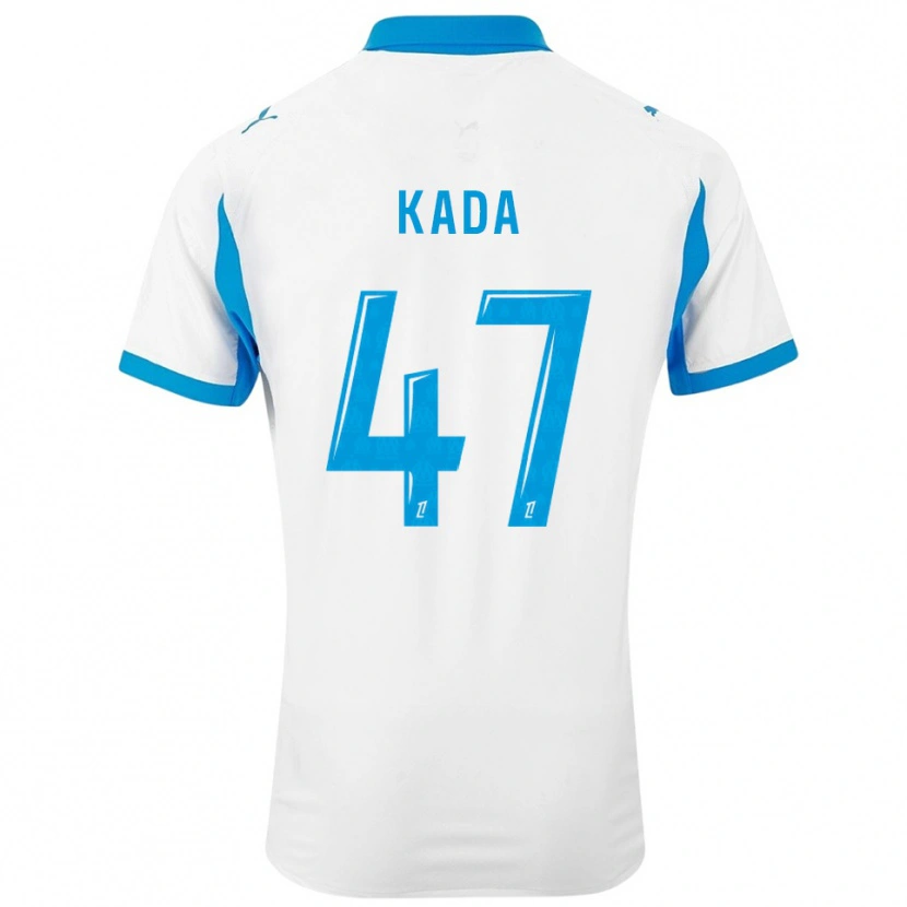 Danxen Kinder Joakim Kada #47 Weiß Himmelblau Heimtrikot Trikot 2025/26 T-Shirt