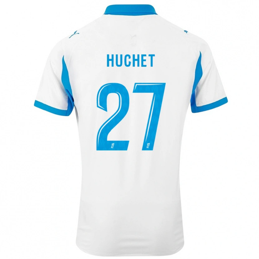 Danxen Kinder Sarah Huchet #27 Weiß Himmelblau Heimtrikot Trikot 2025/26 T-Shirt