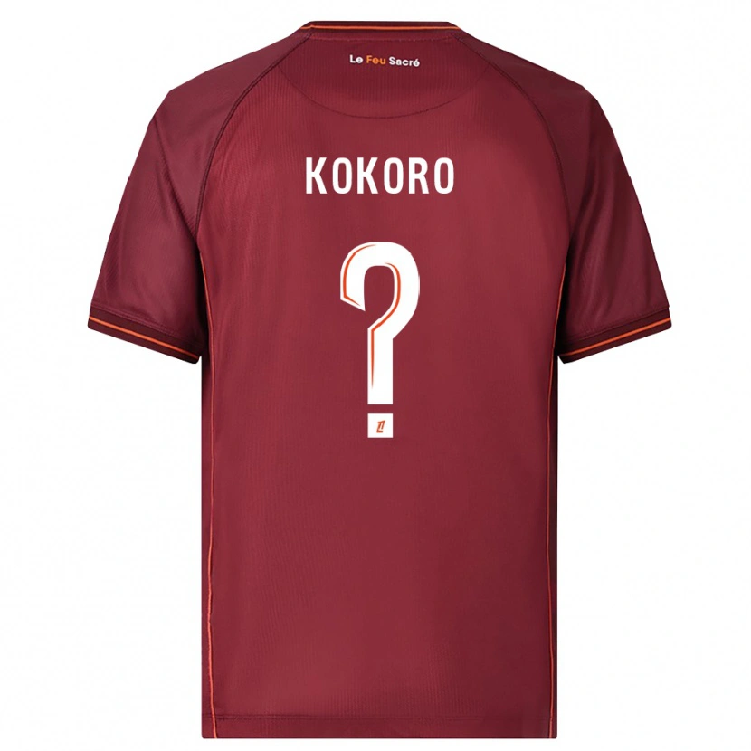 Danxen Kinder Clarence Kokoro #0 Burgunderrot Weiß Heimtrikot Trikot 2025/26 T-Shirt
