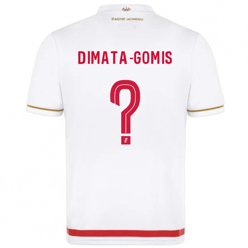 Danxen Kinder Kamron Dimata-Gomis #0 Rot Weiß Heimtrikot Trikot 2025/26 T-Shirt