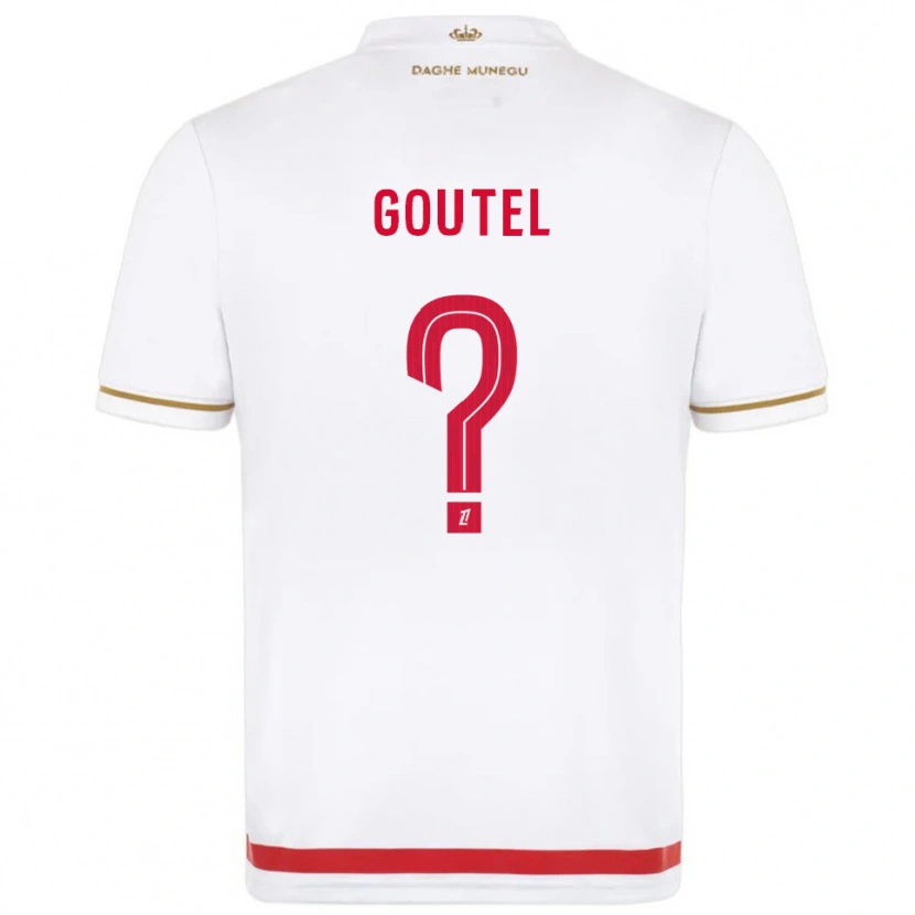 Danxen Kinder Farid Goutel #0 Rot Weiß Heimtrikot Trikot 2025/26 T-Shirt
