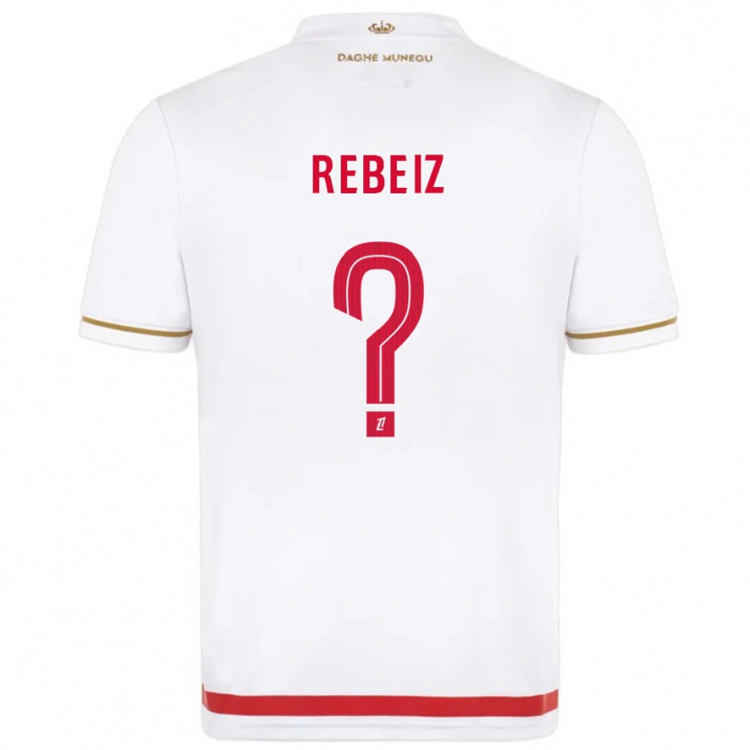 Danxen Kinder Georges Rebeiz #0 Rot Weiß Heimtrikot Trikot 2025/26 T-Shirt