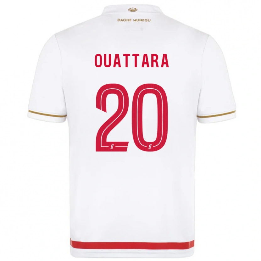 Danxen Kinder Kassoum Ouattara #20 Rot Weiß Heimtrikot Trikot 2025/26 T-Shirt