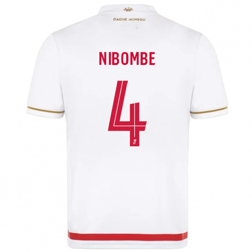 Danxen Kinder Samuel Nibombe #4 Rot Weiß Heimtrikot Trikot 2025/26 T-Shirt