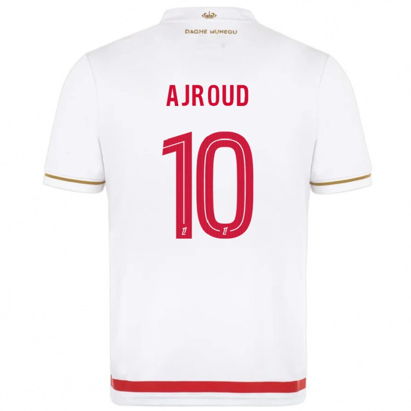 Danxen Kinder Najd Ajroud #10 Rot Weiß Heimtrikot Trikot 2025/26 T-Shirt