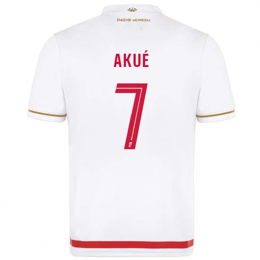 Danxen Kinder Checkina Akué #7 Rot Weiß Heimtrikot Trikot 2025/26 T-Shirt