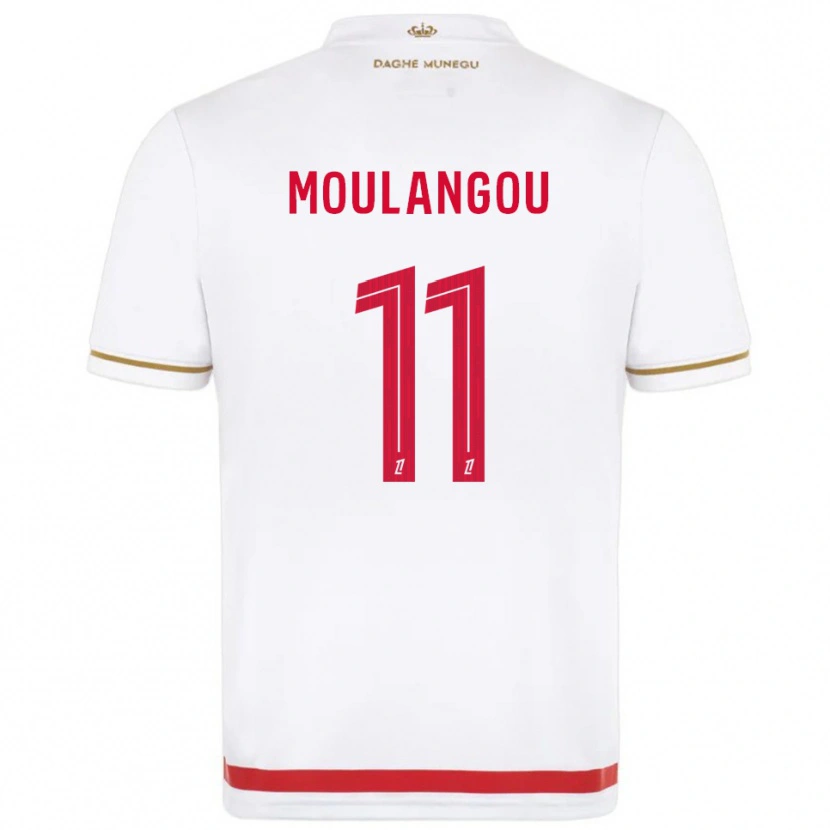 Danxen Kinder Kenan Moulangou #11 Rot Weiß Heimtrikot Trikot 2025/26 T-Shirt