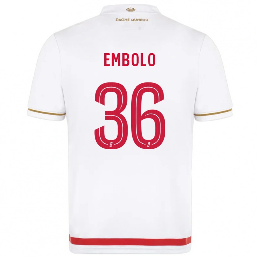 Danxen Kinder Breel Embolo #36 Rot Weiß Heimtrikot Trikot 2025/26 T-Shirt