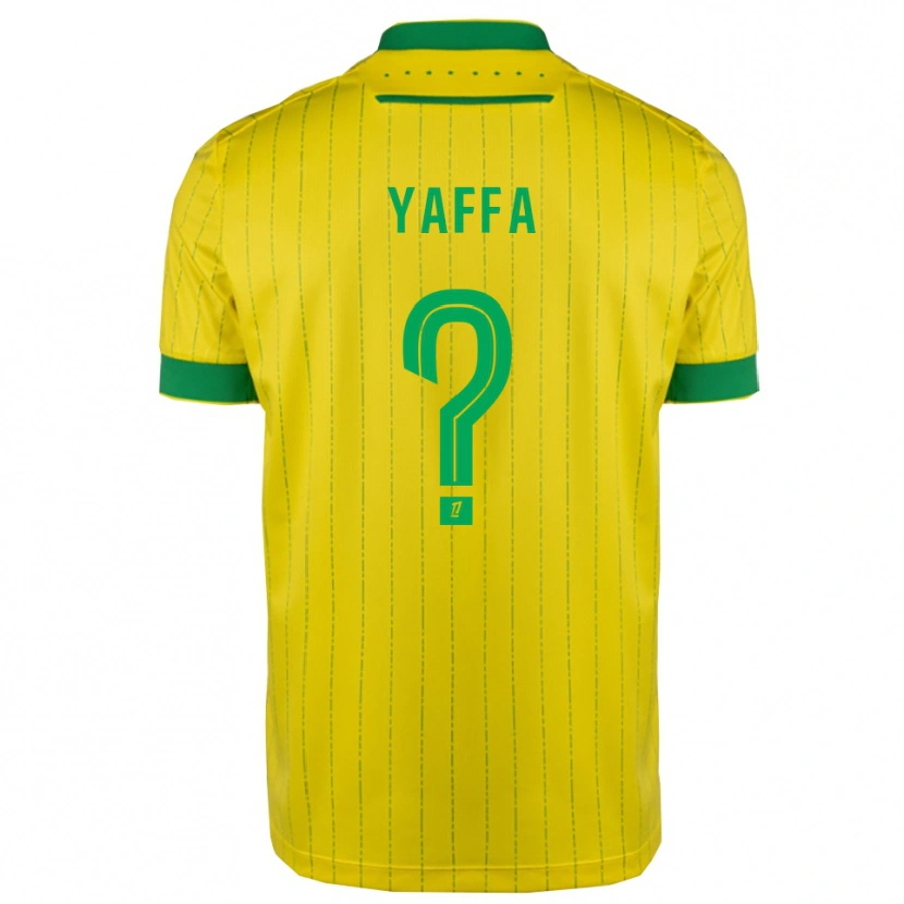 Danxen Kinder Cheickné Yaffa #0 Gelb Grün Heimtrikot Trikot 2025/26 T-Shirt