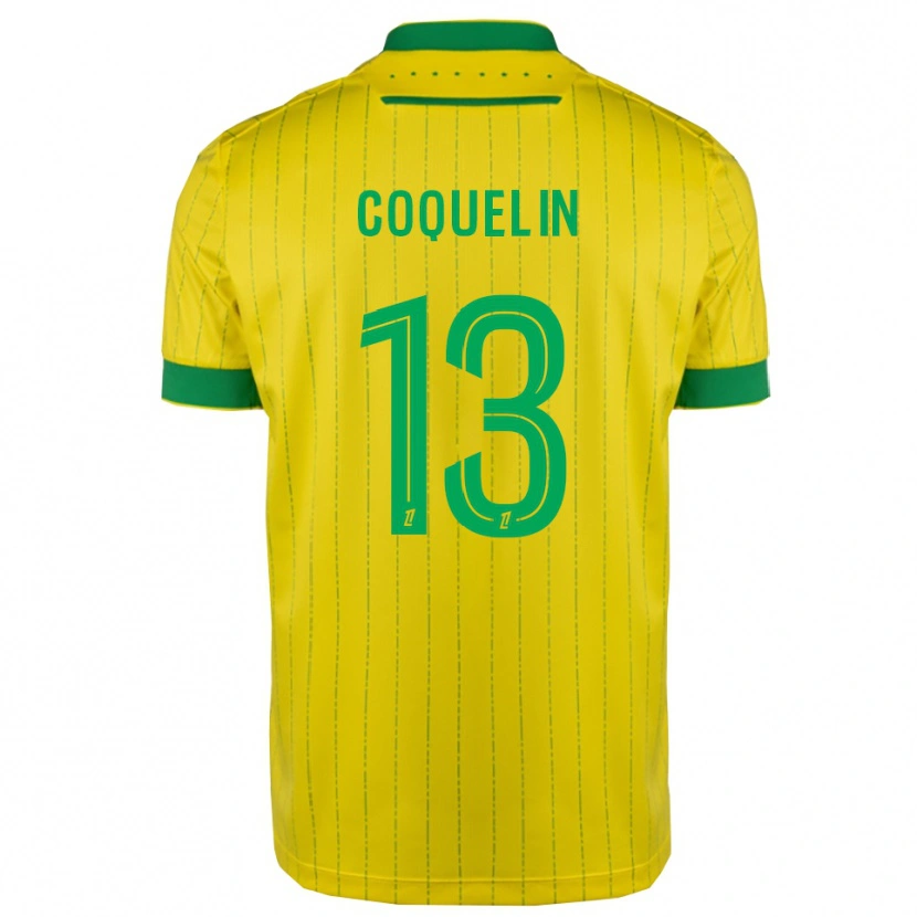 Danxen Kinder Francis Coquelin #13 Gelb Grün Heimtrikot Trikot 2025/26 T-Shirt