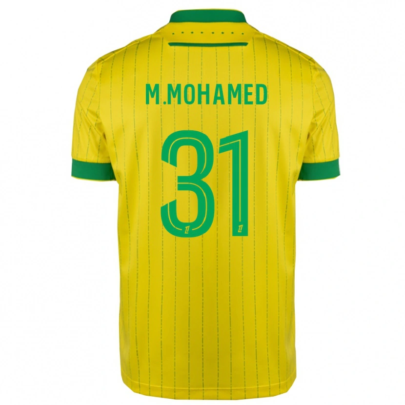 Danxen Kinder Mostafa Mohamed #31 Gelb Grün Heimtrikot Trikot 2025/26 T-Shirt