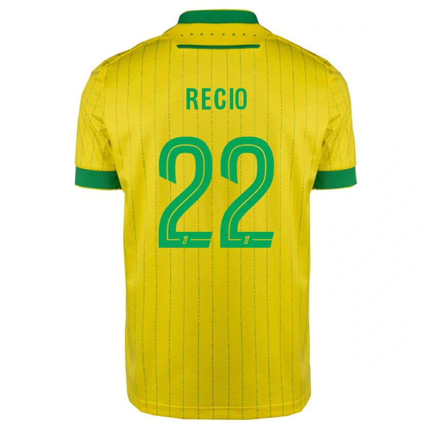 Danxen Kinder Andrea Recio #22 Gelb Grün Heimtrikot Trikot 2025/26 T-Shirt