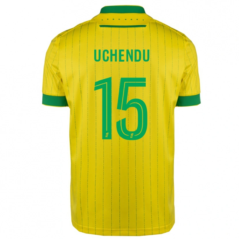 Danxen Kinder Chinaza Uchendu #15 Gelb Grün Heimtrikot Trikot 2025/26 T-Shirt