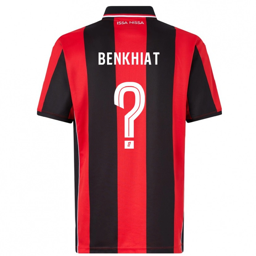 Danxen Kinder Ramy Benkhiat #0 Rot Schwarz Heimtrikot Trikot 2025/26 T-Shirt