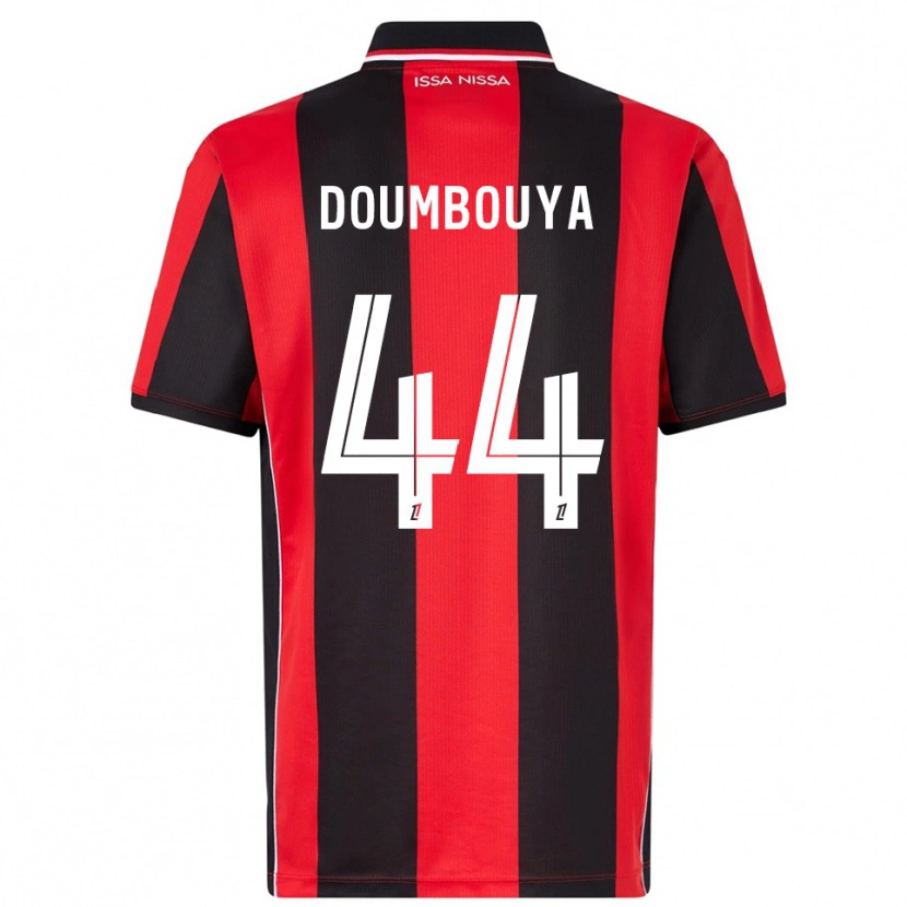 Danxen Kinder Amidou Doumbouya #44 Rot Schwarz Heimtrikot Trikot 2025/26 T-Shirt