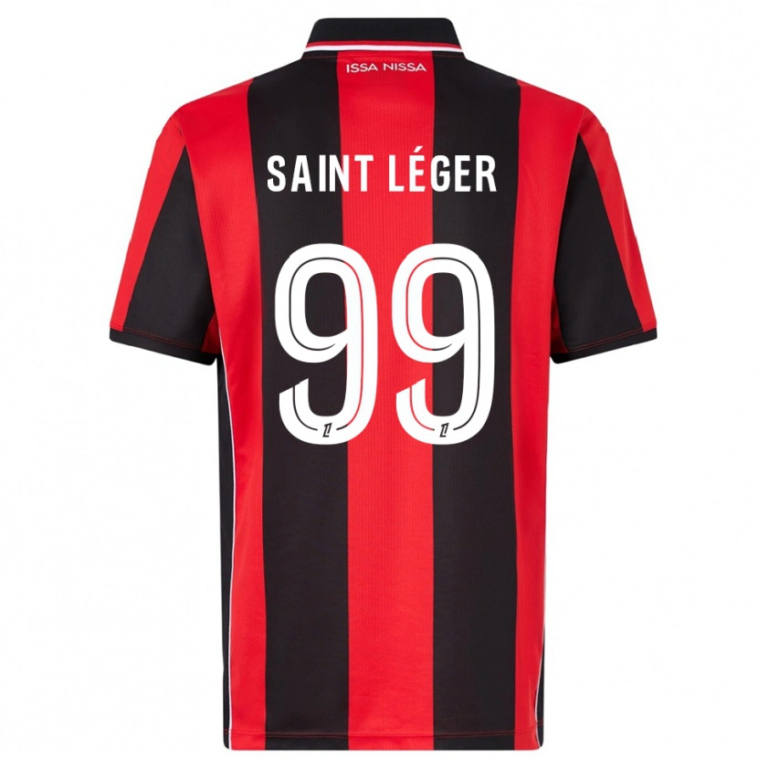 Danxen Kinder Maureen Saint Léger #99 Rot Schwarz Heimtrikot Trikot 2025/26 T-Shirt