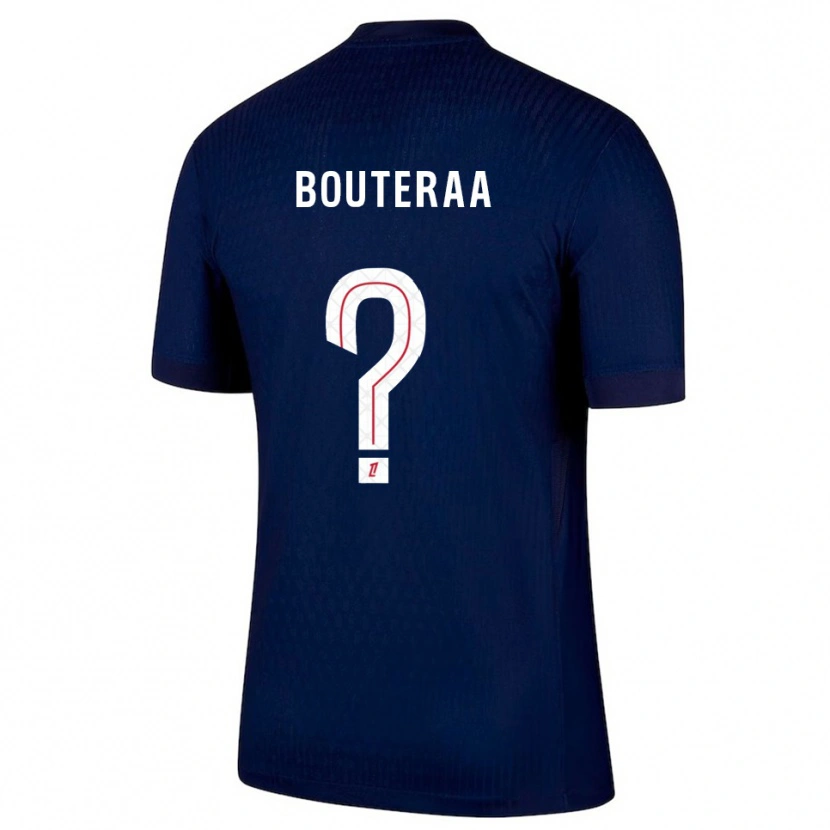 Danxen Kinder Sofiane Bouteraa #0 Marine Rot Heimtrikot Trikot 2025/26 T-Shirt