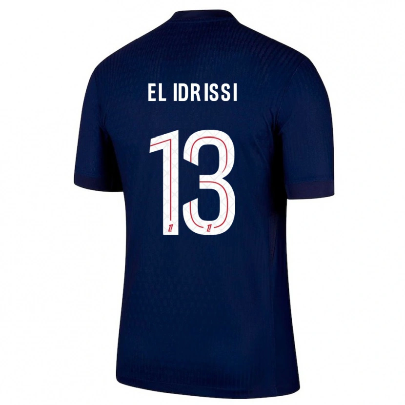 Danxen Kinder Mohamed-Amine El Idrissi #13 Marine Rot Heimtrikot Trikot 2025/26 T-Shirt