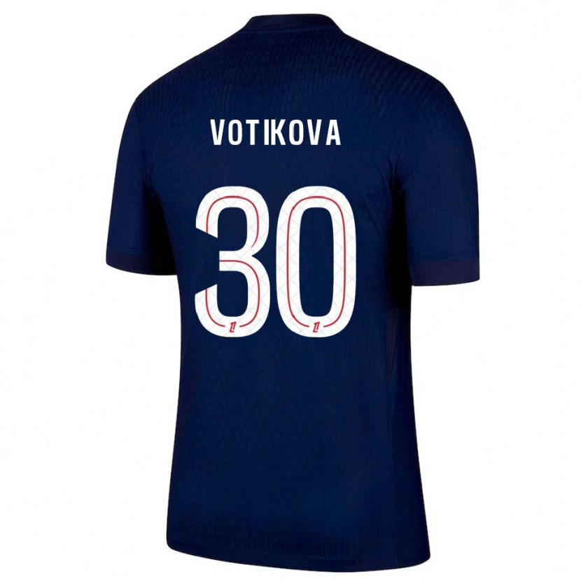 Danxen Kinder Barbora Votikova #30 Marine Rot Heimtrikot Trikot 2025/26 T-Shirt