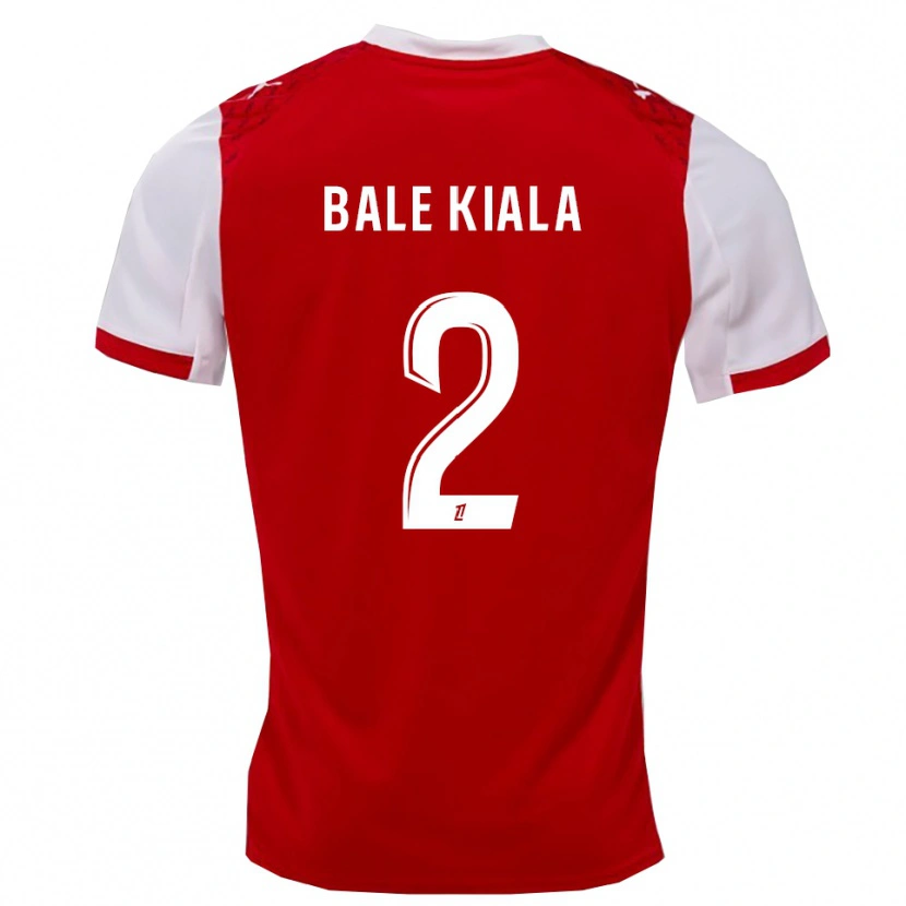 Danxen Kinder Aser Bale Kiala #2 Rot Weiß Heimtrikot Trikot 2025/26 T-Shirt